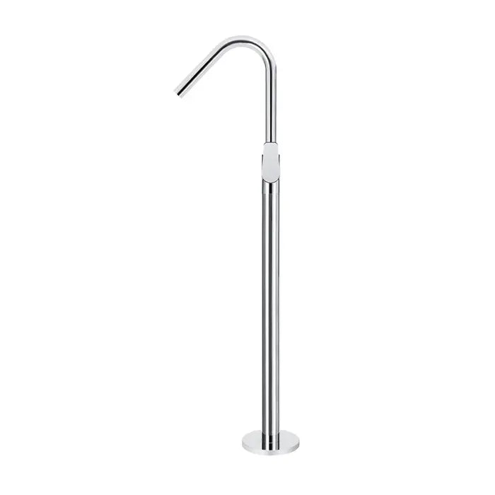 Meir Round Freestanding Bath Spout Plus Hand Shower - Chrome