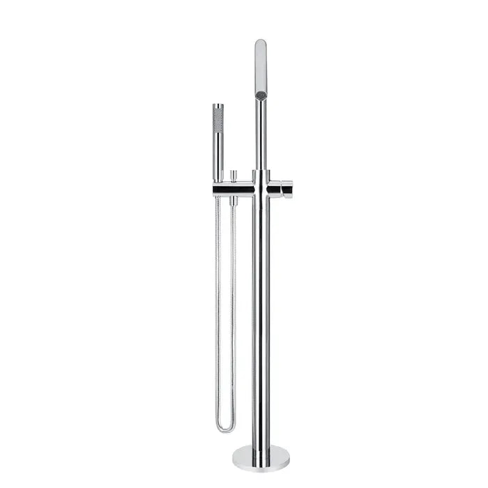Meir Round Freestanding Bath Spout Plus Hand Shower - Chrome