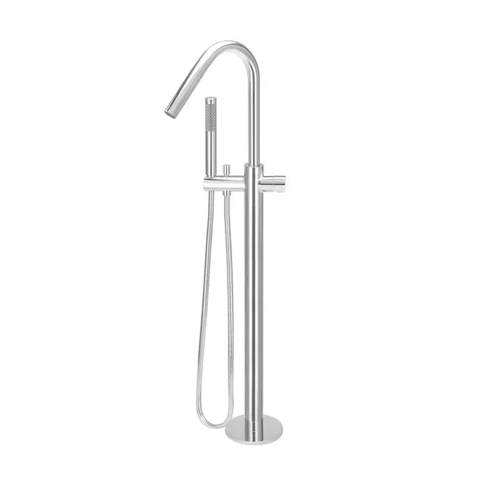 Meir Round Freestanding Bath Spout Plus Hand Shower - Chrome