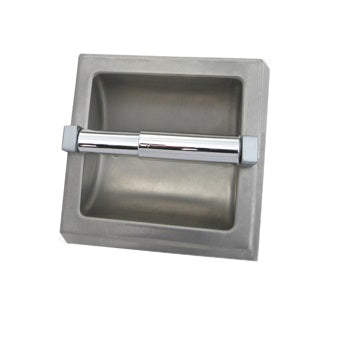Metlam Single Toilet Roll Holder Without Hood - Satin Stainless Steel