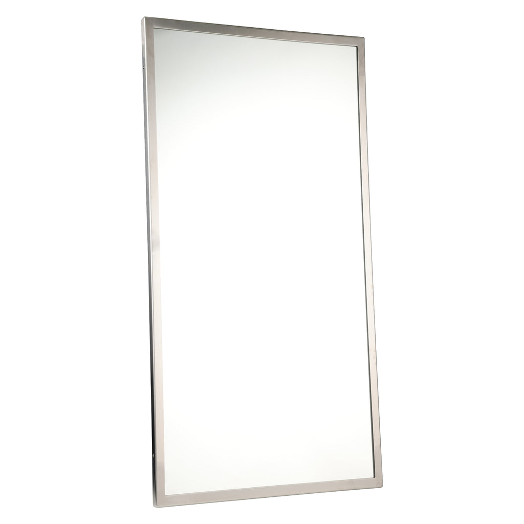 Metlam Framed Mirror - Satin Stainless Steel
