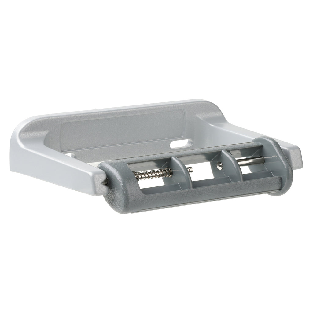 Metlam Toilet Roll Holder with Restricted Feed - Grey