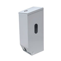 Metlam Lockable Toilet Roll Dispenser - White Powder Coat