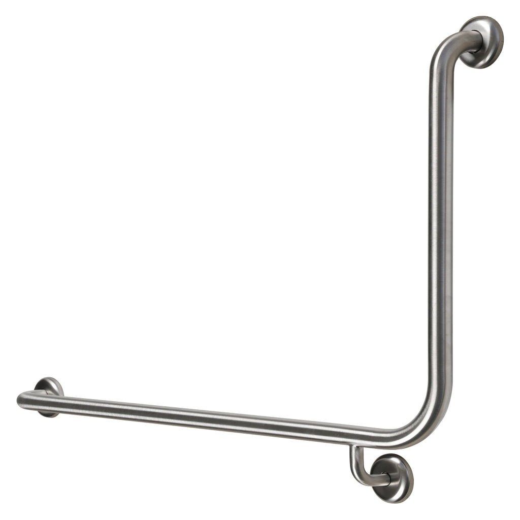 Metlam 90° Flush Mount Side Wall 950x600mm - Satin Stainless Steel
