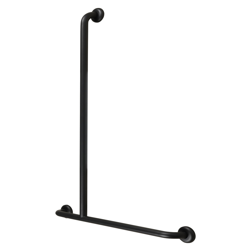 Metlam Offset Flush Mount Shower Grab Rail - Designer Black