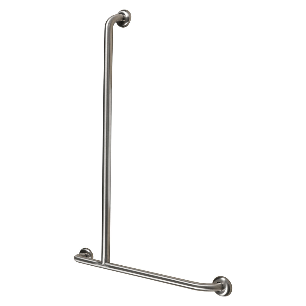 Metlam Offset Flush Mount Shower Grab Rail - Satin Stainless Steel