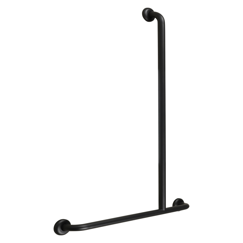 Metlam Offset Flush Mount Shower Grab Rail - Designer Black
