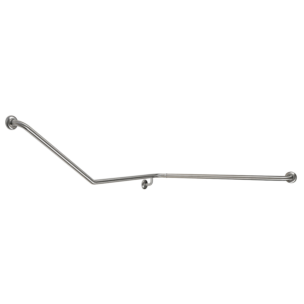 Metlam 30° Flush Mount Wrap Around Grab Rail Modular - Satin Stainless Steel