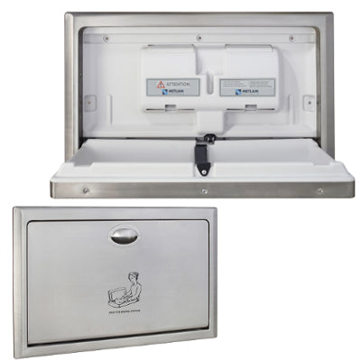 Metlam Recessed Horizontal Baby Change Station - Stainless Steel