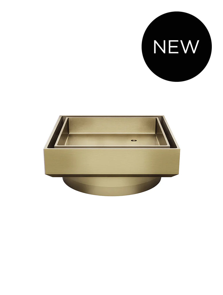 Meir Shower Waste with Tile Insert - Tiger Bronze