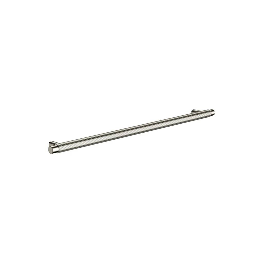 Meir Öppen Round Pull Cabinet Handle (Linear Knurled) - Brushed Nickel
