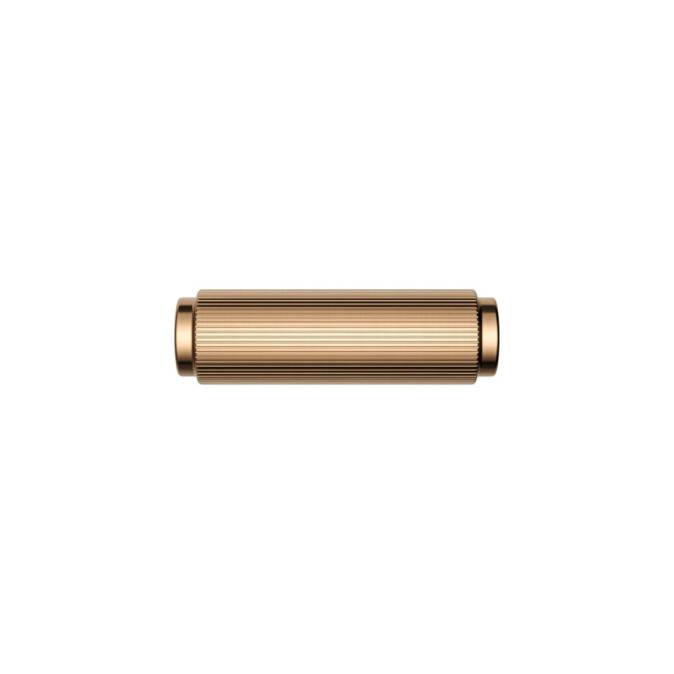 Meir Öppen T-Pull Cabinet Handle (Linear Knurled) - Lustre Bronze