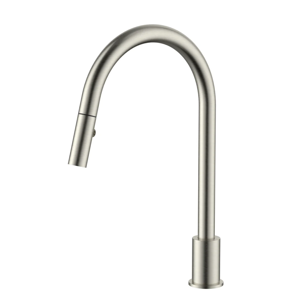 Meir Kitchen Hob Spout with Pull Out Nozzle - Polished Chrome