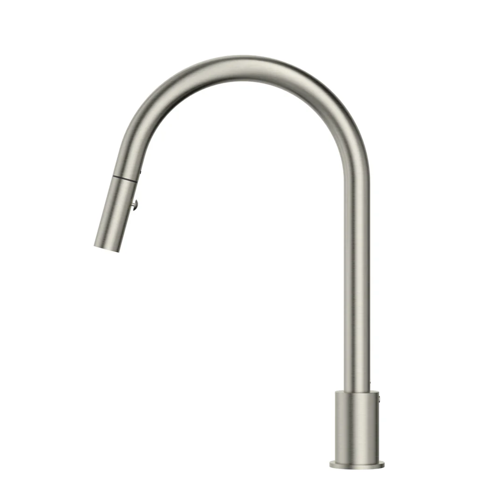 Meir Kitchen Hob Spout with Pull Out Nozzle - Polished Chrome