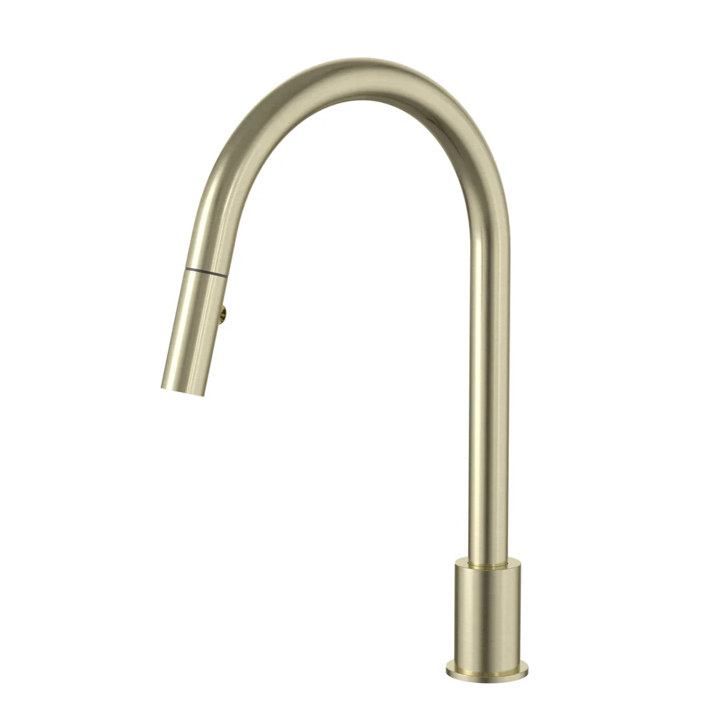 Meir Kitchen Hob Spout with Pull Out Nozzle - Tiger Bronze