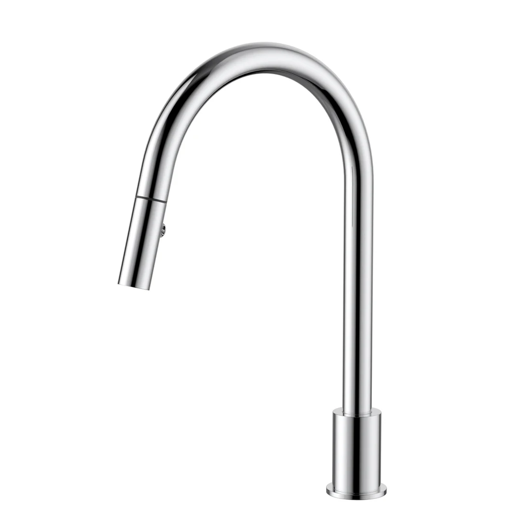 Meir Kitchen Hob Spout with Pull Out Nozzle - Brushed Nickel