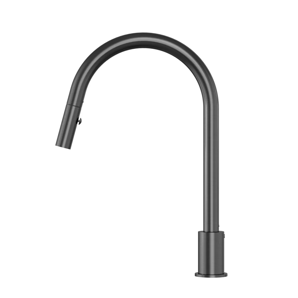 Meir Kitchen Hob Spout with Pull Out Nozzle - Shadow Gunmetal