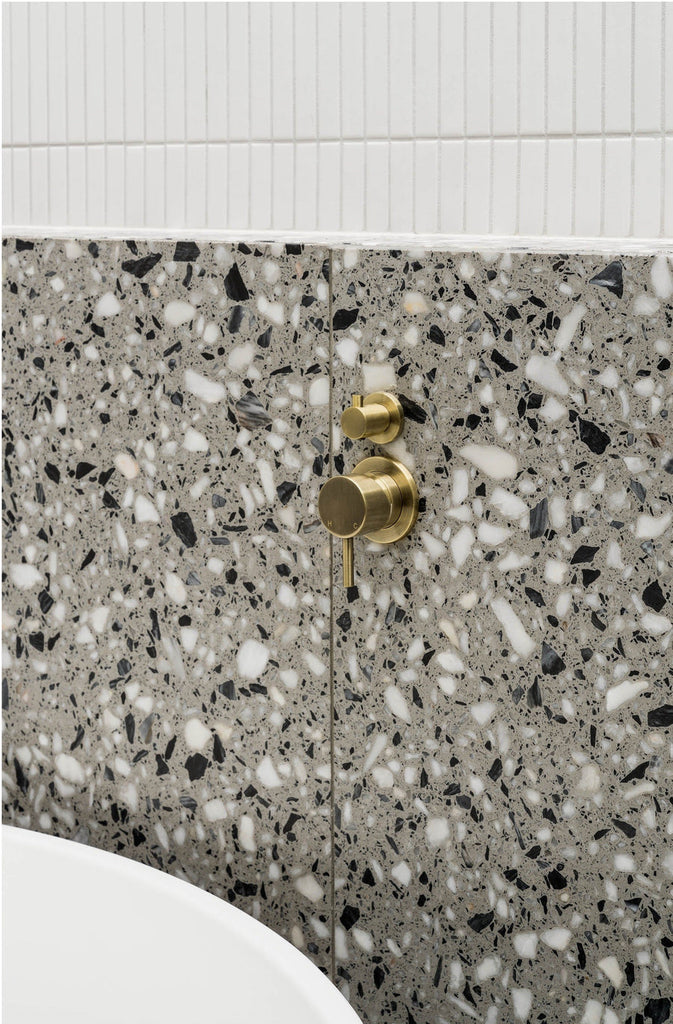 Meir Round Wall Mixer Diverter Finish Only - Tiger Bronze