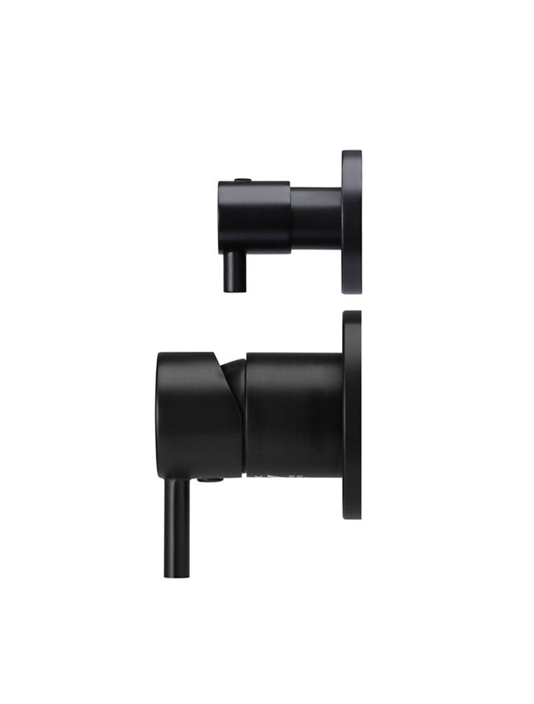 Meir Round Wall Mixer Diverter Finish Only - Matte Black