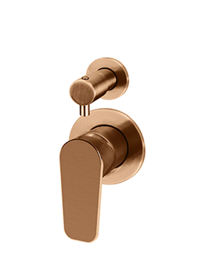 Meir Round Wall Mixer Diverter Finish Only - Lustre Bronze