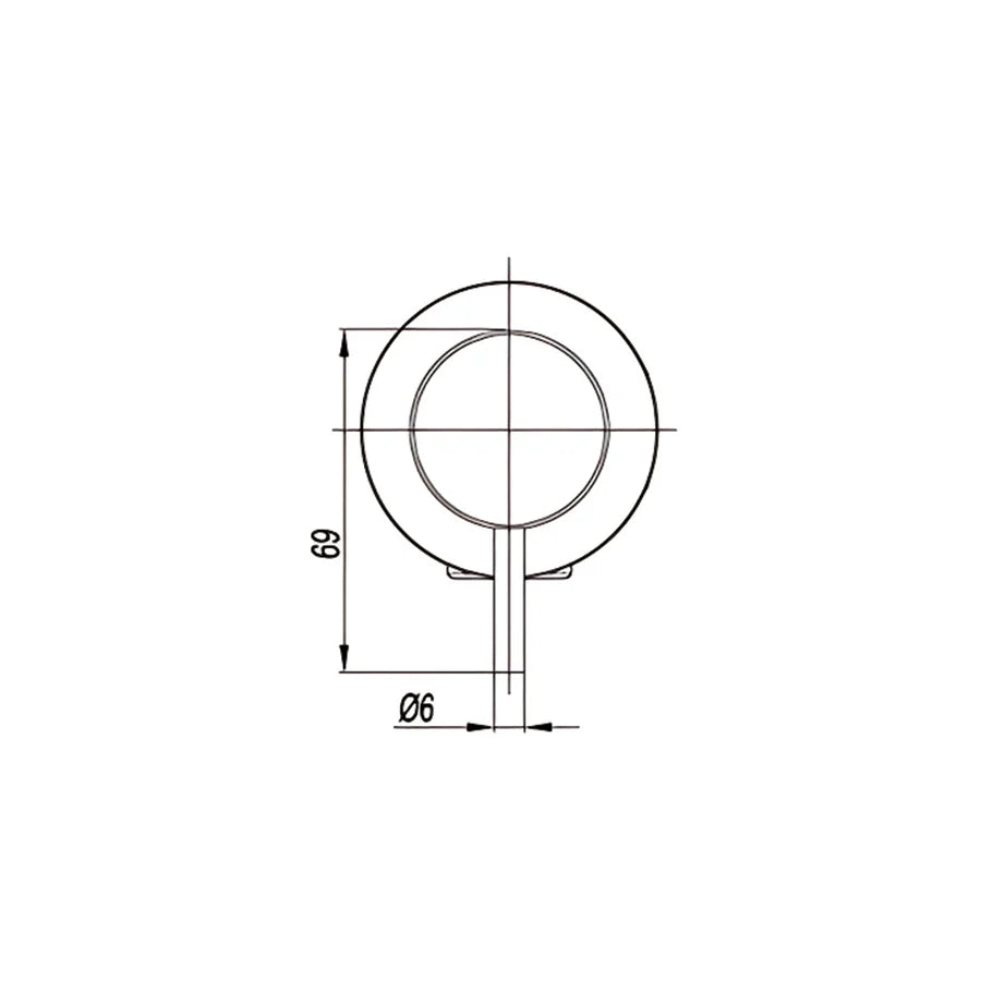 Amoza Wall Mixer 60mm Cover Plate - Chrome