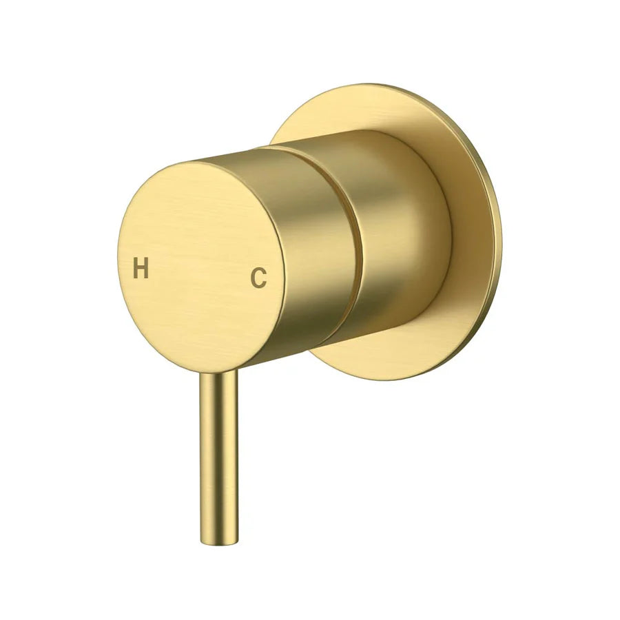 Amoza Wall Mixer 60mm Cover Plate - Brushed Gold