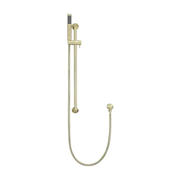 Meir Round Shower On Rail Column - Tiger Bronze