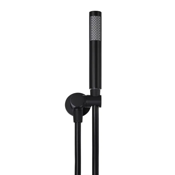 Meir Round Shower On Bracket - Matte Black