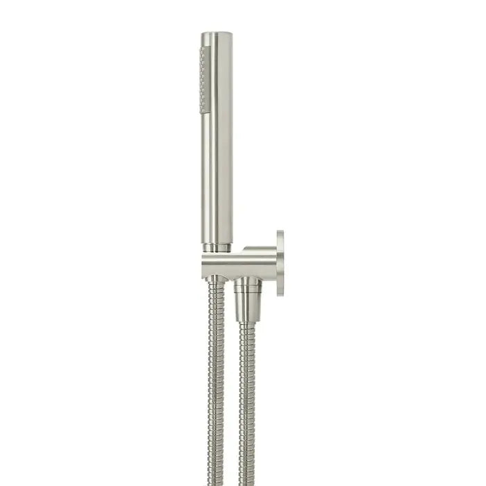 Meir Round Hand Shower On Fixed Bracket - Brushed Nickel
