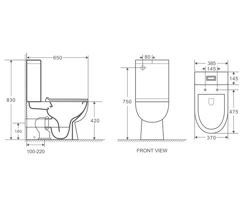 Malonia Back to Wall Toilet Suite Gloss White