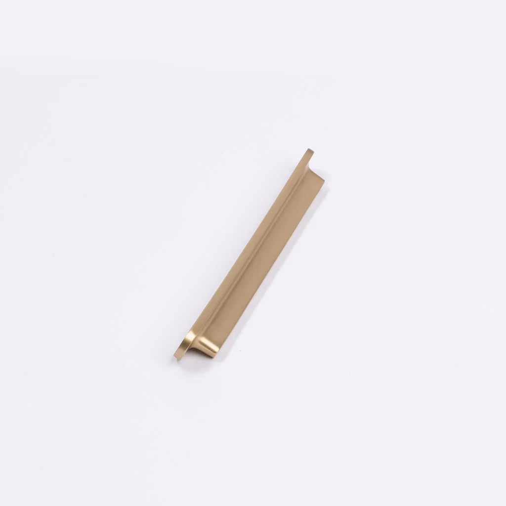 Manovella Brushed Brass Oval Profile Cabinet Pull - Imogen