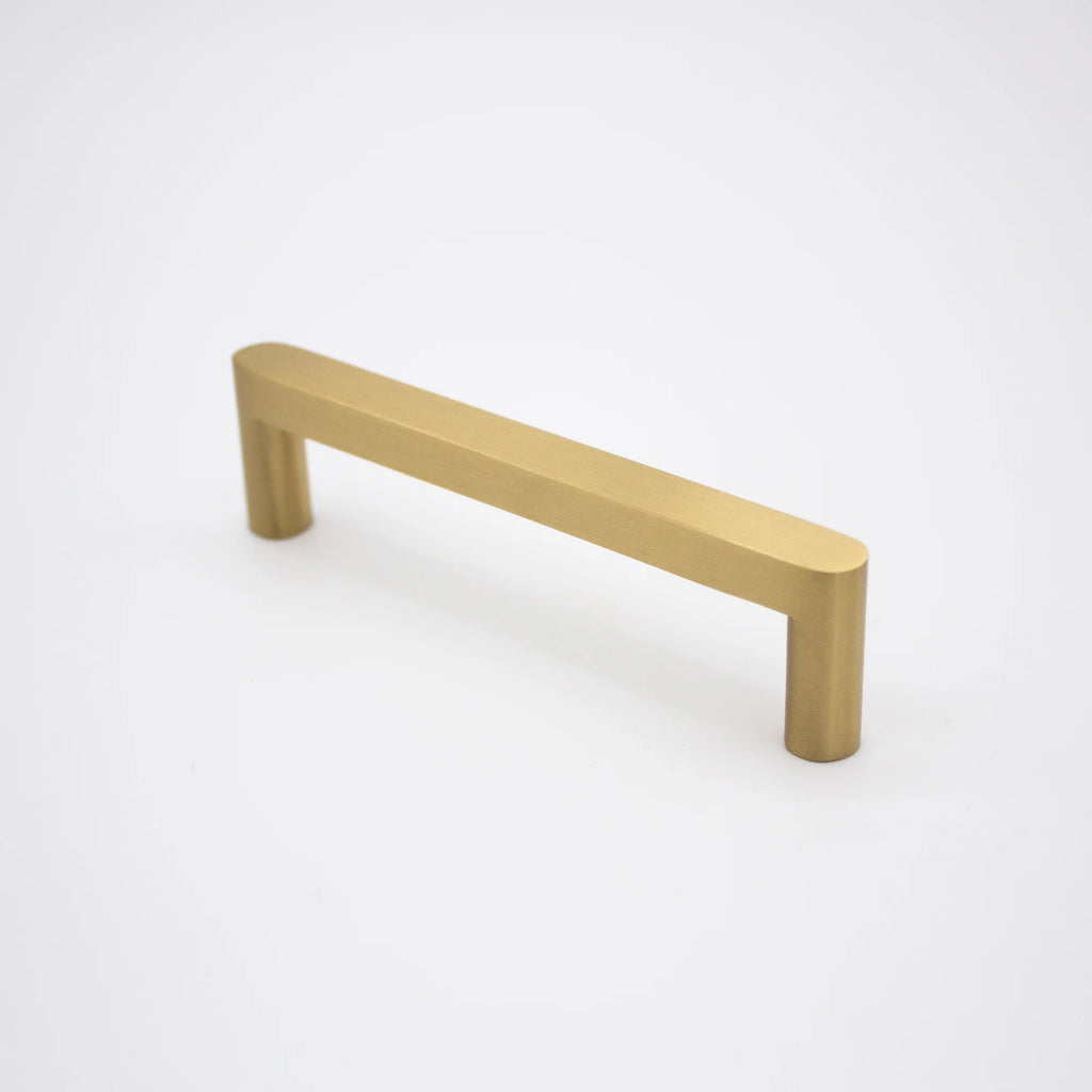 Manovella Brushed Brass Straight Profile Cabinet Pull - Clio