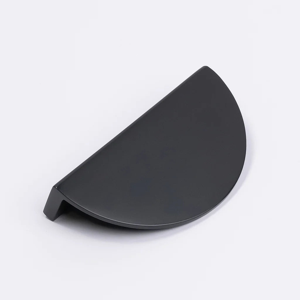 Manovella Half Moon Cabinet Pull - Iris - Matte Black