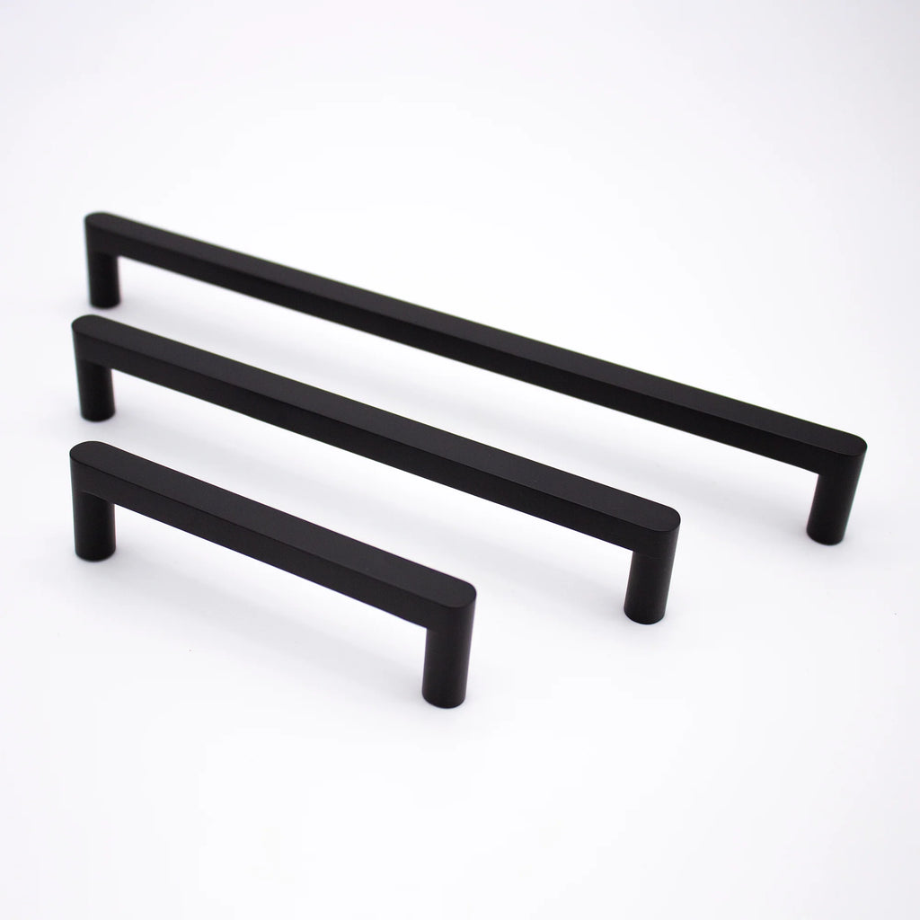 Manovella Matte Black Straight Profile Cabinet Pull - Clio