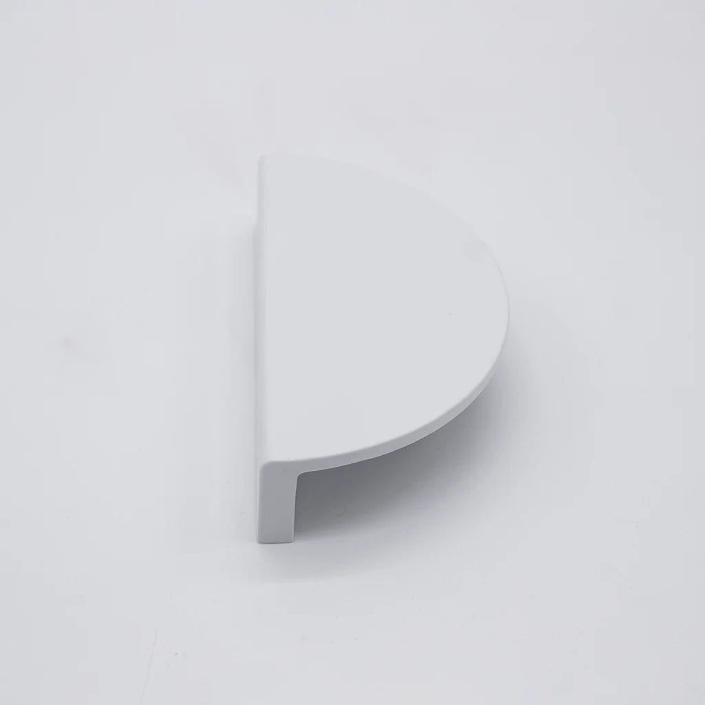 Manovella Half Moon Cabinet Pull - Iris - White