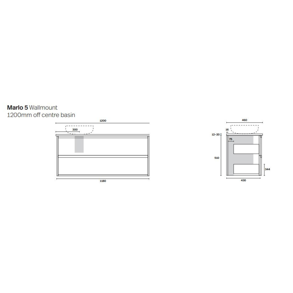 Marquis Marlo Wall Hung Vanity