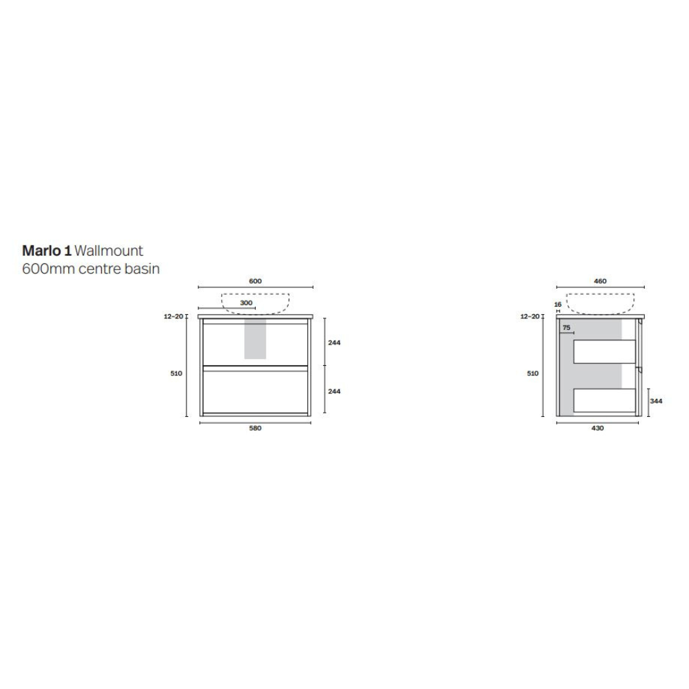 Marquis Marlo Wall Hung Vanity