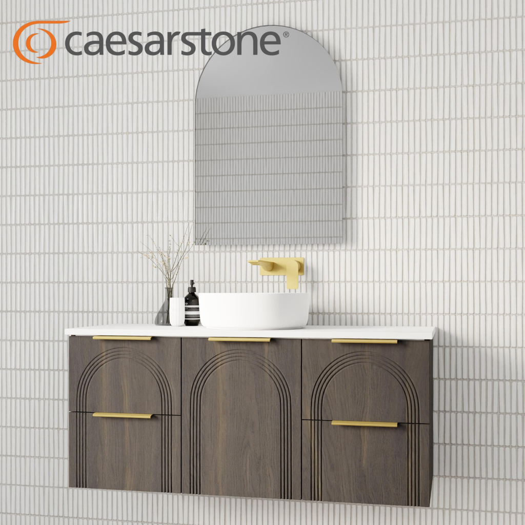 Marquis Arco Wall Hung Vanity Caesarstone Dekton Vasari