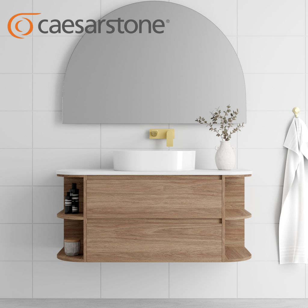 Marquis Avion Wall Hung Vanity Caesarstone Dekton Vasari