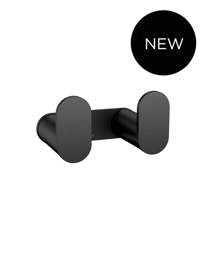 Meir Curvaé Double Robe Hook - Matte Black