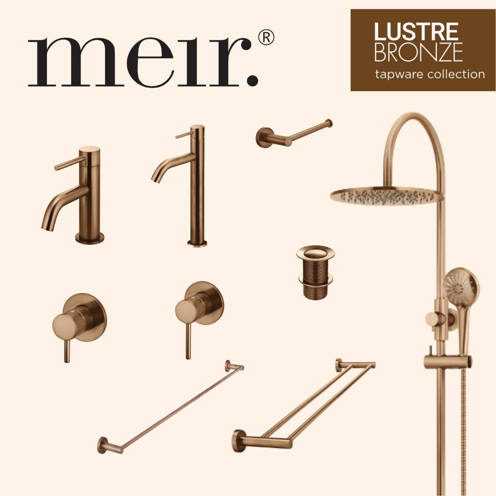 Meir Bathroom Package Tapware Shower Accessories - Lustre Bronze