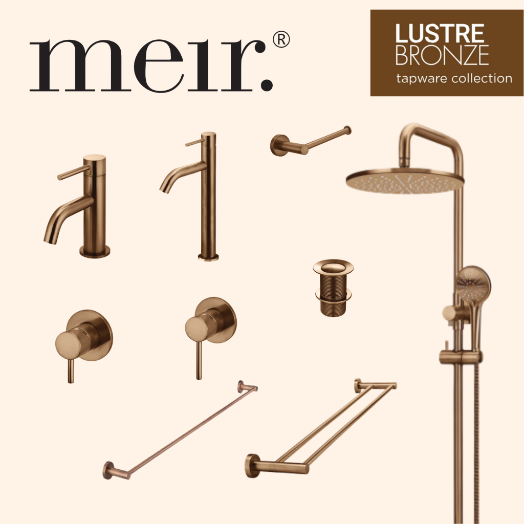 Meir Bathroom Package Tapware Shower Accessories - Lustre Bronze
