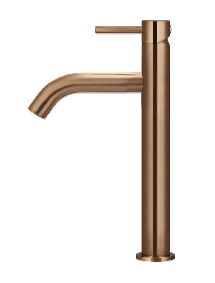 Meir Piccola Tall Basin Mixer Tap - Lustre Bronze