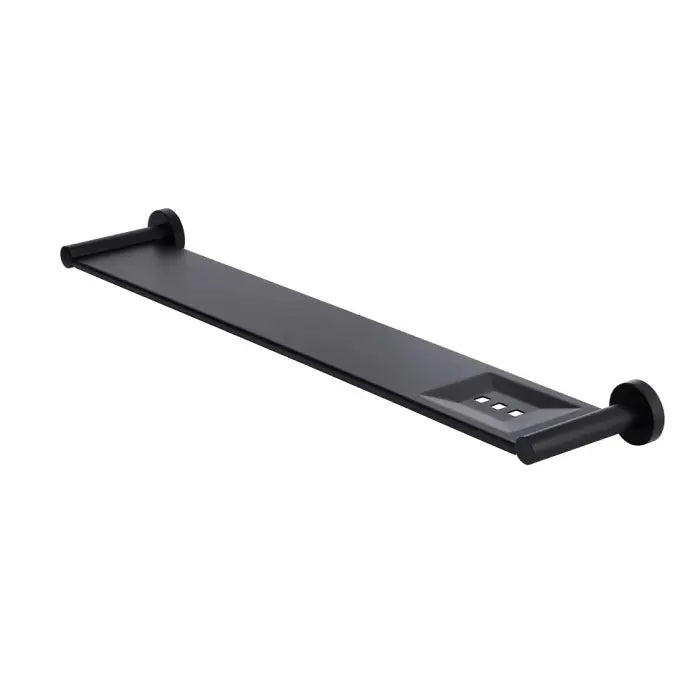 Meir Round Bathroom Shelf - Matte Black