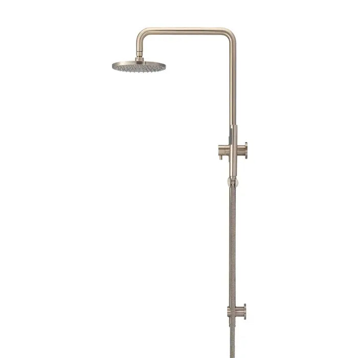 Meir Round Combination Shower Rail and Hand Shower - Champagne Rose Gold