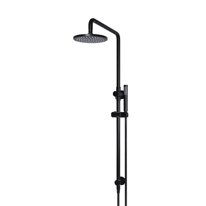 Meir Round Combination Shower Rail and Hand Shower - Matte Black