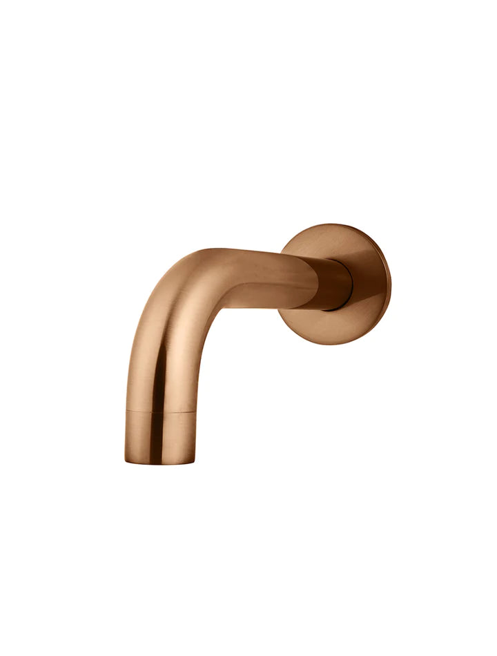 Meir Round Curved Spout - Lustre Bronze