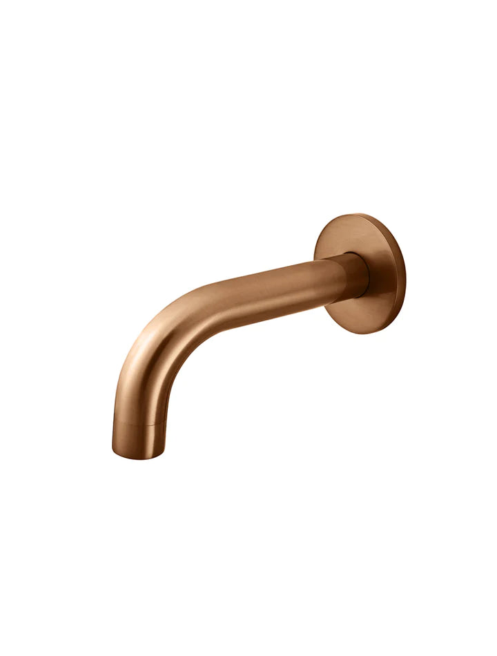 Meir Round Curved Spout - Lustre Bronze