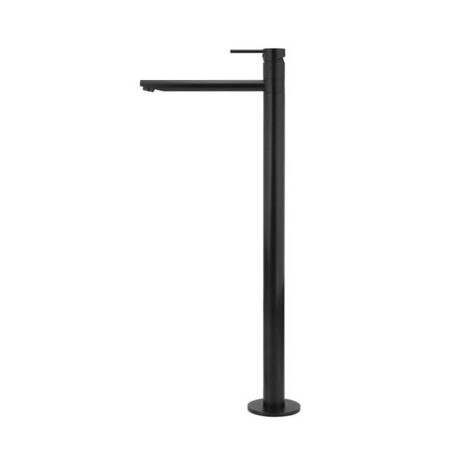 Meir Round Freestanding Bath Mixer - Matte Black
