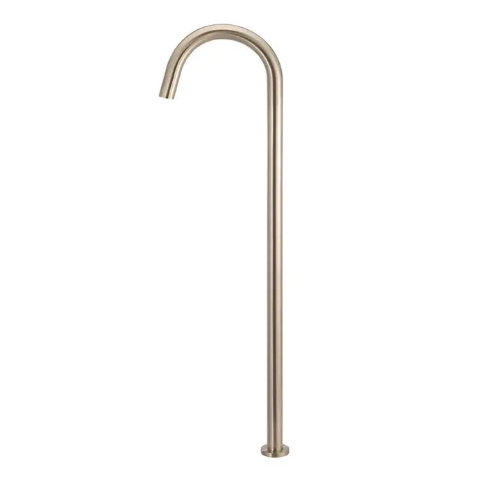 Meir Round Freestanding Bath Spout - Champagne Rose Gold